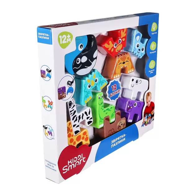 Обучающий игровой набор Kiddi Smart – Зверушки-пазлики