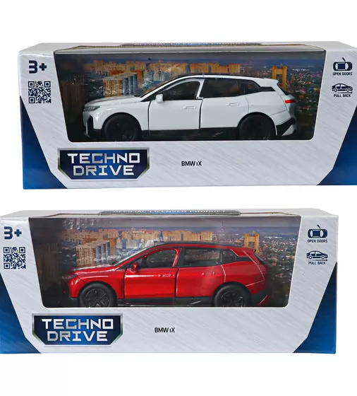 Автомодель - BMW iX (красный, белый) - 250380W_13.jpg - № 13
