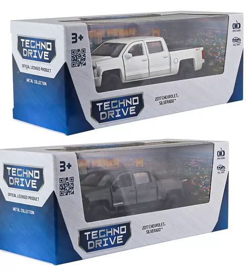 Автомодель - Chevrolet Silverado 2017 (перламутрово-белый, черный) - 250381W_14.jpg - № 14