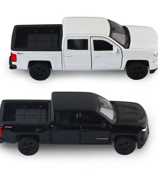 Автомодель - Chevrolet Silverado 2017 (перламутрово-белый, черный) - 250381W_6.jpg - № 6