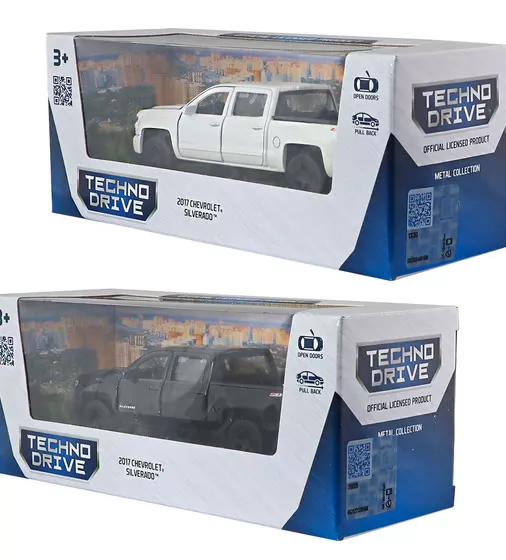 Автомодель - Chevrolet Silverado 2017 (перламутрово-белый, черный) - 250381W_12.jpg - № 12