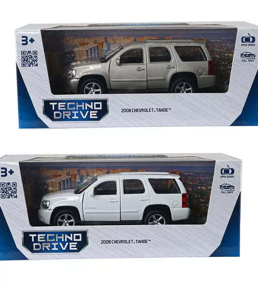 Автомодель - Chevrolet Tahoe 2008 (белый, серый) - 250382W_13.jpg - № 13