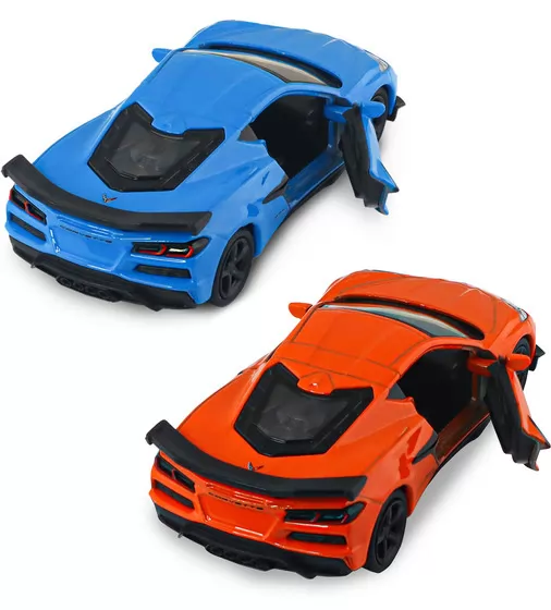 Автомодель - Chevrolet Corvette Z06 2023 (оранжевый, светло-голубой) - 250383W_10.jpg - № 10