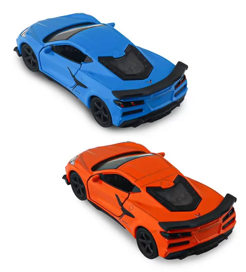 Автомодель - Chevrolet Corvette Z06 2023 (оранжевый, светло-голубой) - 250383W_3.jpg - № 3