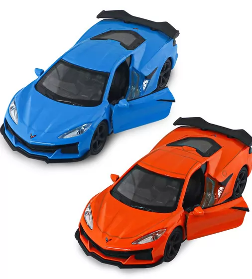 Автомодель - Chevrolet Corvette Z06 2023 (оранжевый, светло-голубой) - 250383W_9.jpg - № 9