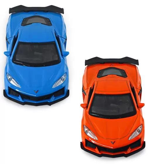 Автомодель - Chevrolet Corvette Z06 2023 (оранжевый, светло-голубой) - 250383W_8.jpg - № 8