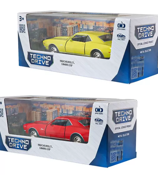 Автомодель - Chevrolet Camaro Z28 1968 (красный, желтый) - 250384W_12.jpg - № 12