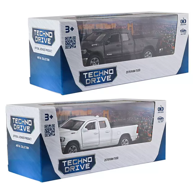 Автомодель - RAM 1500 2019 (белый, черный)