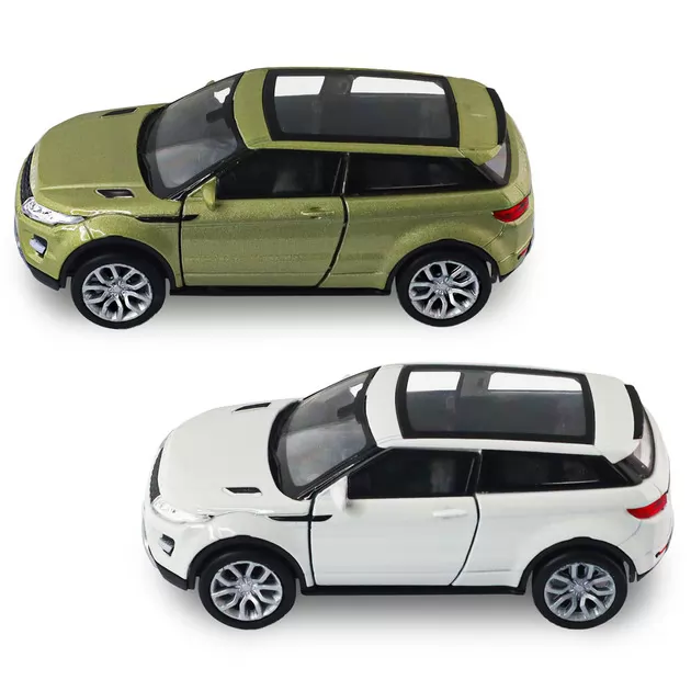 Автомодель - Land Rover Range Rover Evoque (белый, зеленый)