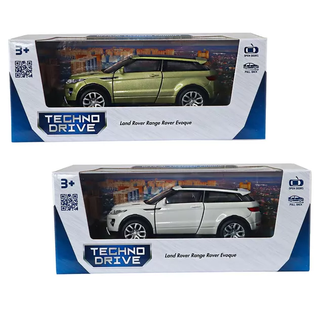 Автомодель - Land Rover Range Rover Evoque (белый, зеленый)
