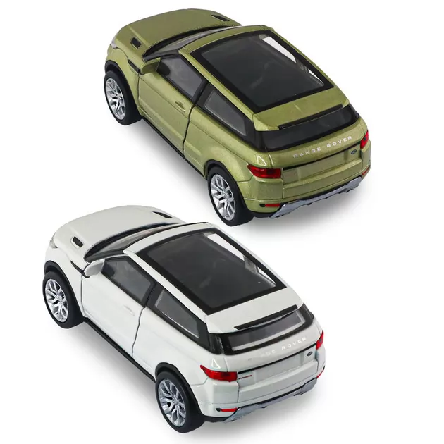 Автомодель - Land Rover Range Rover Evoque (белый, зеленый)