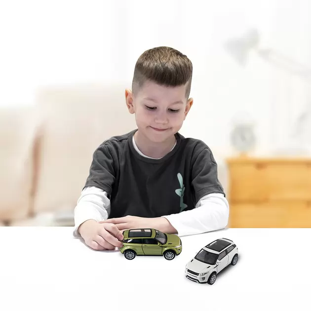 Автомодель - Land Rover Range Rover Evoque (белый, зеленый)