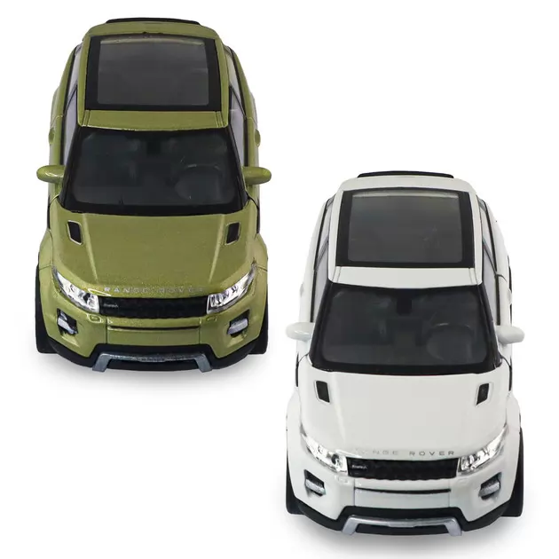 Автомодель - Land Rover Range Rover Evoque (белый, зеленый)