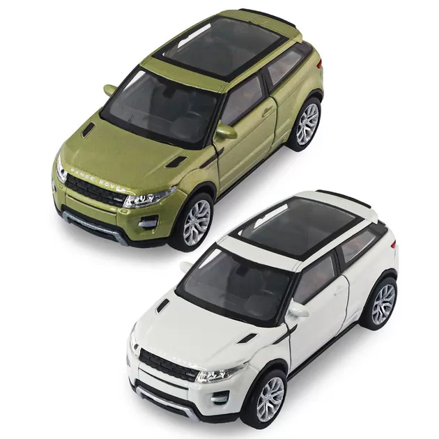 Автомодель - Land Rover Range Rover Evoque (белый, зеленый)