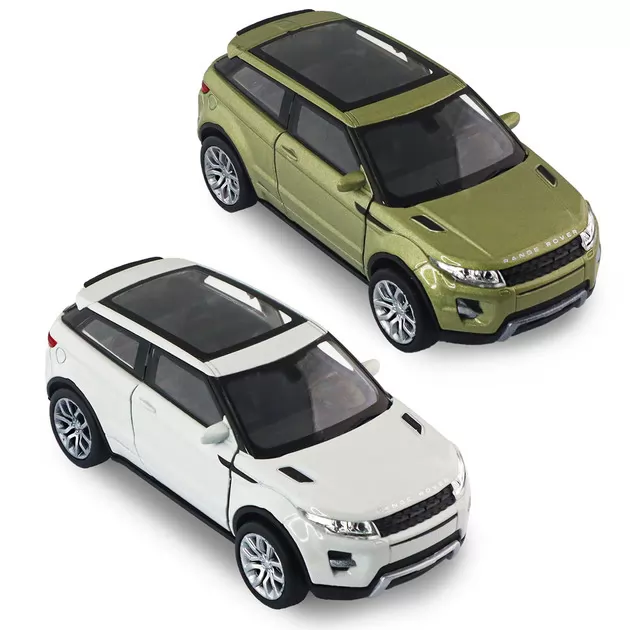 Автомодель - Land Rover Range Rover Evoque (белый, зеленый)