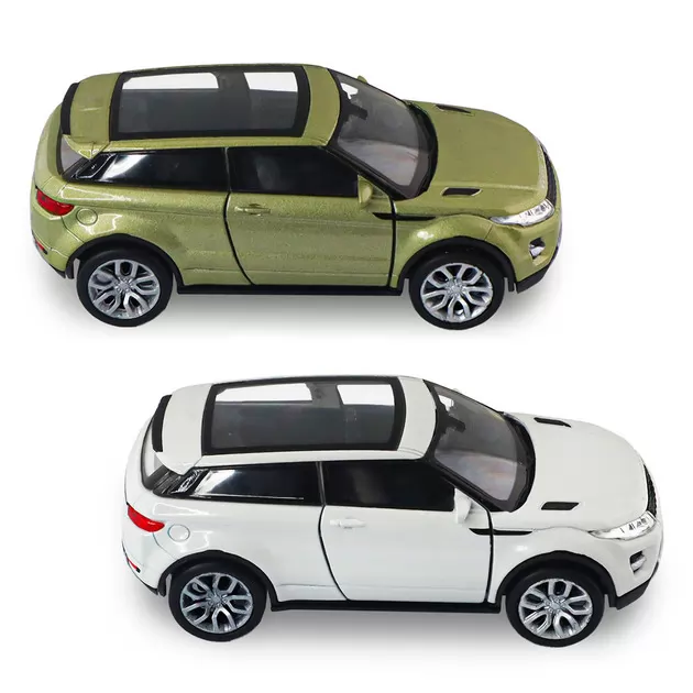 Автомодель - Land Rover Range Rover Evoque (белый, зеленый)