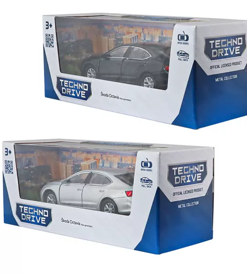 Автомодель - Skoda Octavia (черный, серебристый) - 250389W_12.jpg - № 12