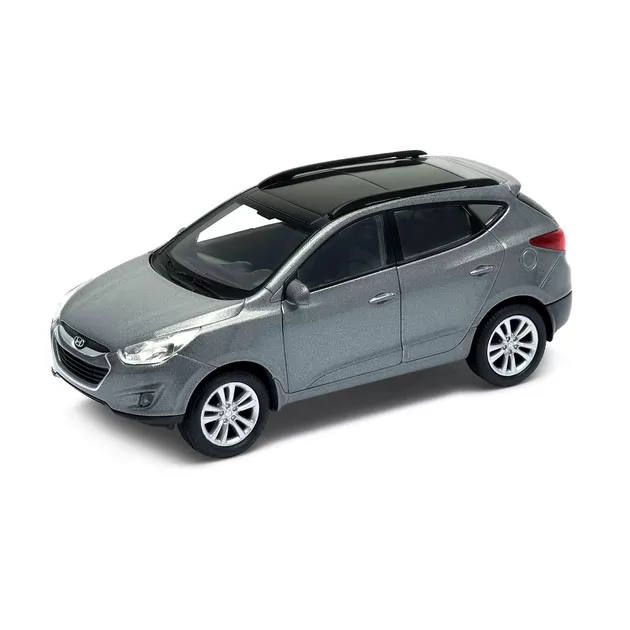 Автомодель - Hyundai Tucson IX35 (серебристо-серый, красный металлик)
