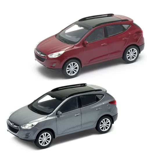 Автомодель - Hyundai Tucson IX35 (серебристо-серый, красный металлик) - 250391W_1.jpg - № 1