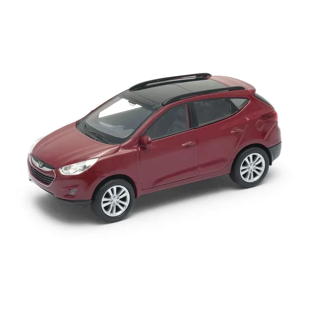 Автомодель - Hyundai Tucson IX35 (серебристо-серый, красный металлик)