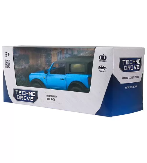 Автомодель – Ford Bronco Badlands (синий) - 250393U_12.jpg - № 12