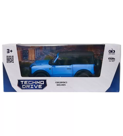 Автомодель – Ford Bronco Badlands (синий) - 250393U_13.jpg - № 13