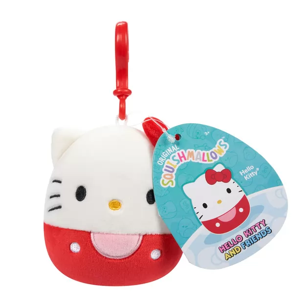 Мягкая игрушка на клипсе Squishmallows - Хеллоу Китти (9 cm)