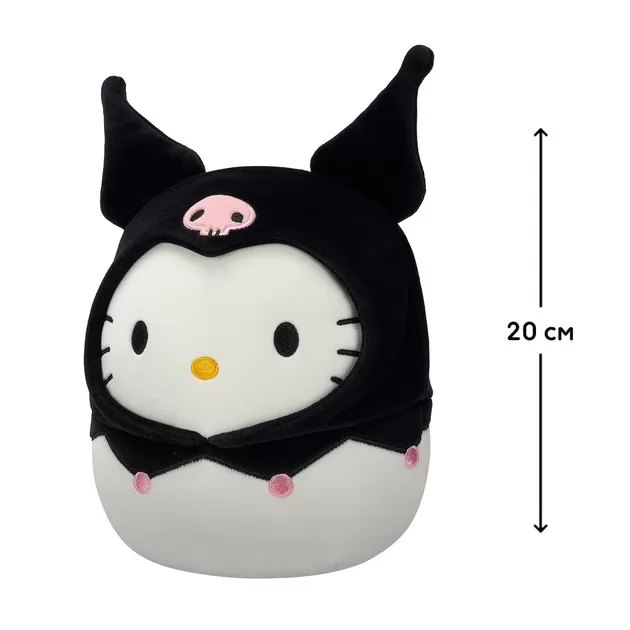 Мягкая игрушка Squishmallows - Хеллоу Китти в образе Куроми (20 cm)