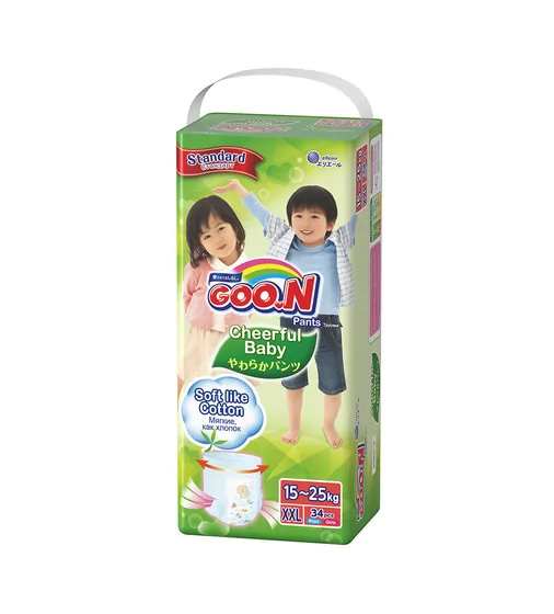 Трусики-Подгузники Cheerful Baby Для Детей (Xxl, 15-25 Кг, 34 Шт) - 853883_1.jpg - № 1