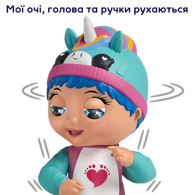 Интерактивная Ручная Кукла Tiny Toes – Луна Единорог