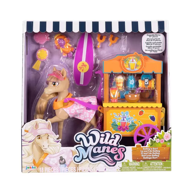 Игровой набор Wild Manes - Пляжный отдых лошадки Бэйли