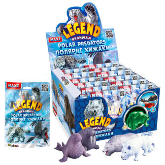 Дисплей стретч-игрушек в виде животного Legend of animals Макси – Полярные хищники (12 шт.)