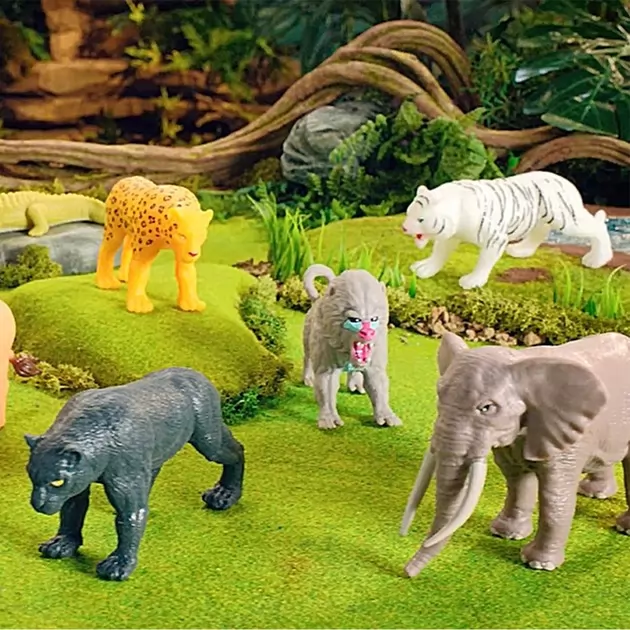 Дисплей стретч-игрушек в виде животного Legend of animals Макси – Хищники джунглей (12 шт.)