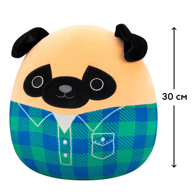 Мягкая игрушка Squishmallows – Мопс Принц (30 cm)
