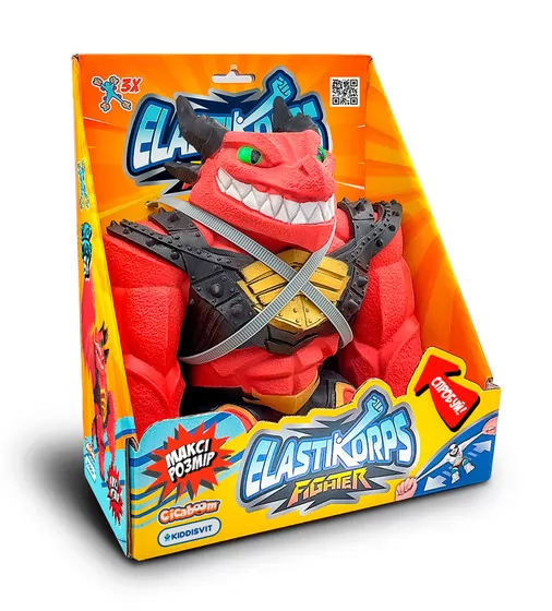 Стретч-игрушка Elastikorps серии Maxy Fighter 3: Extra Force - Красный дракон - MAX-REDGALL_1.jpg - № 1