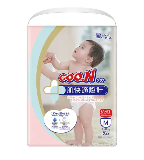 Трусики-подгузники Goo.N Plus для детей (размер 3(M), 6-12 кг, 52 шт.) - 21001085_1.jpg - № 1