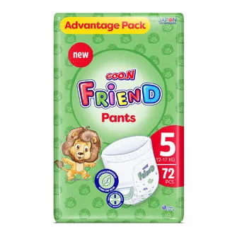 Трусики-подгузники Goo.N Friend для детей 12-17 кг (размер 5(XL), 72 шт)