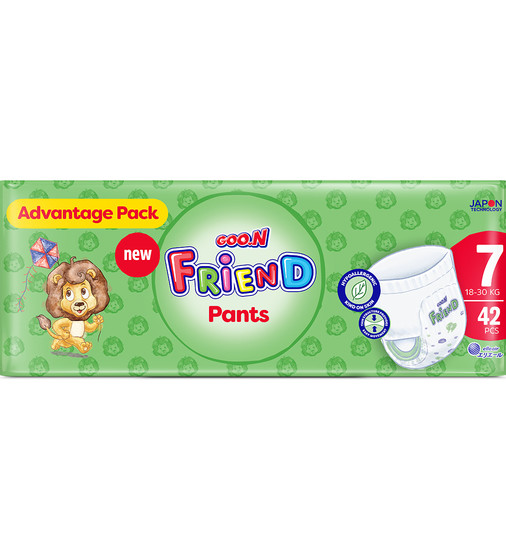 Трусики-подгузники Goo.N Friend для детей 18-30 кг (размер 7(3XL), 42 шт) - F1010117-007_1.jpg - № 1