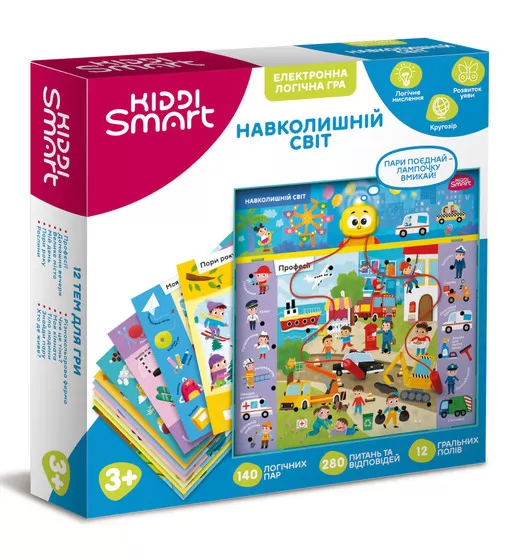 Электронная логическая игра Kiddi Smart - Викторина Окружающий мир"" - 157-A-002-UA_1.jpg - № 1