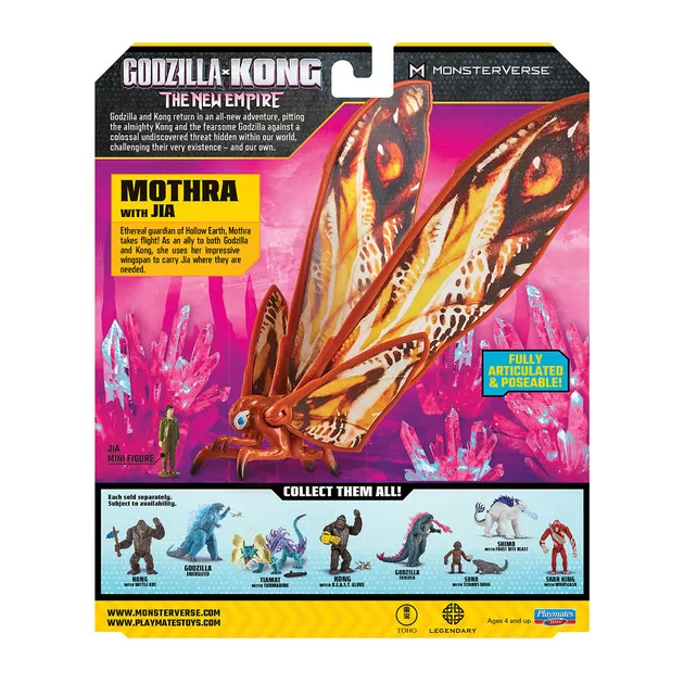 Набор фигурок Godzilla vs. Kong - Мотра с Джией