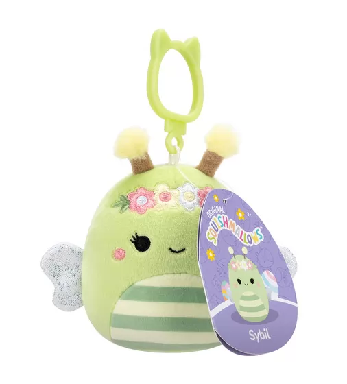 Мягкая игрушка на клипсе Squishmallows – Пчелка Сибил - SQCP00460_7.jpg - № 7