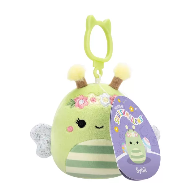 Мягкая игрушка на клипсе Squishmallows – Пчелка Сибил