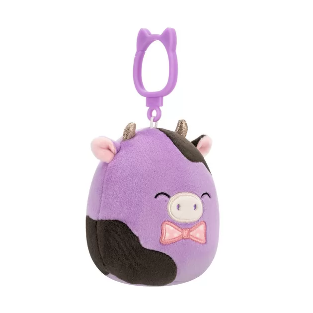 Мягкая игрушка на клипсе Squishmallows – Коровка Алекси