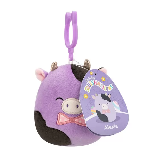 Мягкая игрушка на клипсе Squishmallows – Коровка Алекси - SQCP00463_7.jpg - № 7