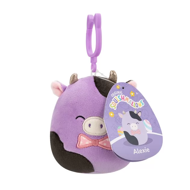 Мягкая игрушка на клипсе Squishmallows – Коровка Алекси