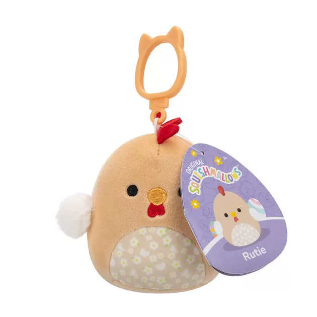 Мягкая игрушка на клипсе Squishmallows – Петушок Рути