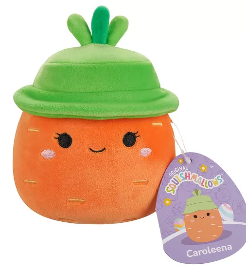 Мягкая игрушка Squishmallows - Морковка Каролина в шляпе (13 cm) - SQER01182_7.jpg - № 7