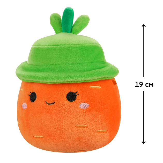 Мягкая игрушка Squishmallows - Морковка Каролина в шляпе (19 cm)