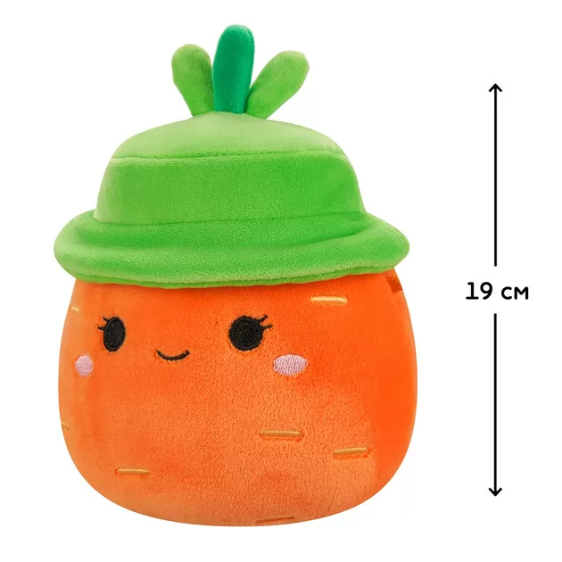 Мягкая игрушка Squishmallows - Морковка Каролина в шляпе (19 cm)