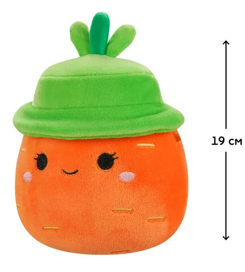 Мягкая игрушка Squishmallows - Морковка Каролина в шляпе (19 cm) - SQER01214_2.jpg - № 2